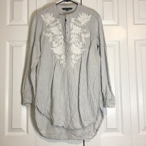 French Connection oversized pinstripe shirt